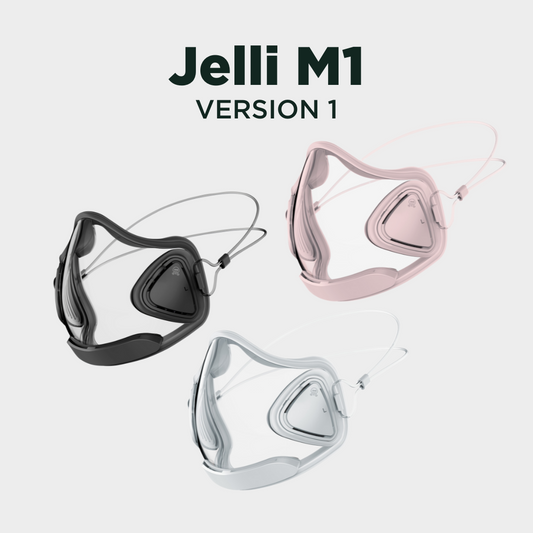 Jelli M1 - Transparent Face Mask with Head Straps